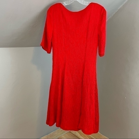 Anthropologie Juliet Red Corseted Lace-Up Fit & Flare Dress Size 8 NWT - Picture 6 of 11